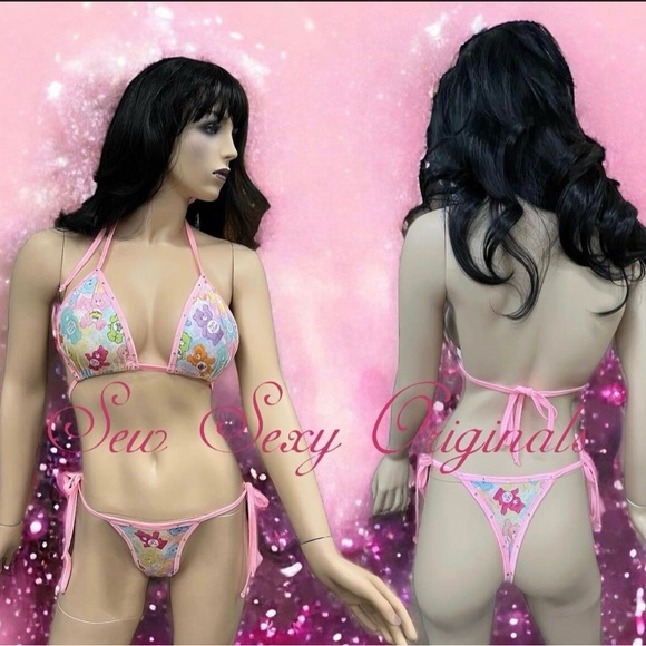 Sew Sexy Originals Other - Swear bears Microkini Rhinestones Exotic Dancewear XS-XL
